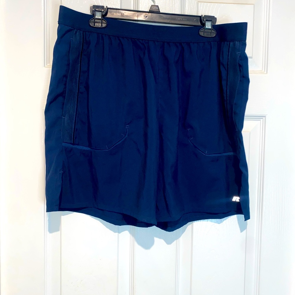Russell Athletic Dri-Power 360 navy shorts. Size L